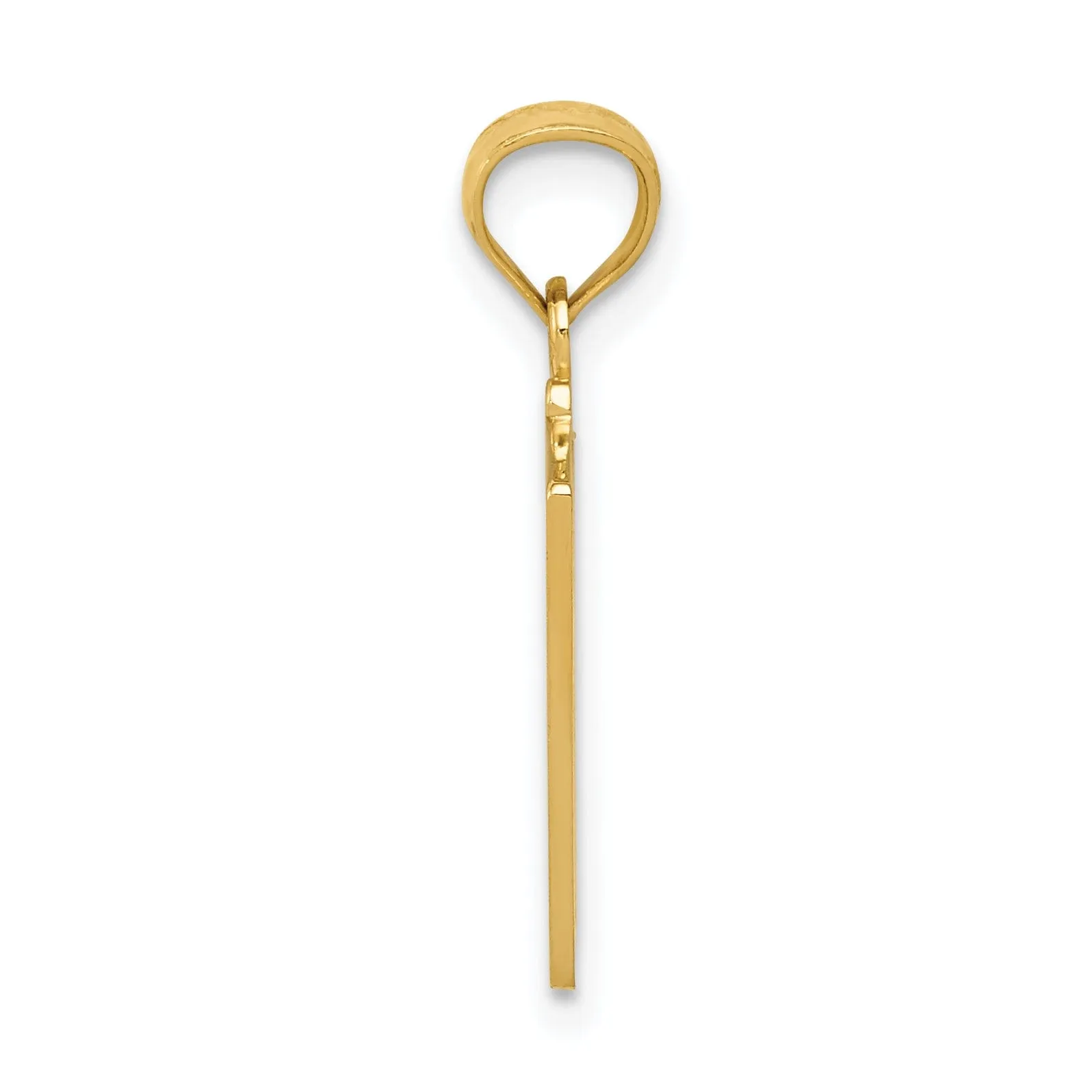 14k Yellow Gold Solid Texture Polished Finish Ace of Hearts and Ace of Spades ALL IN! Cards Charm Pendant