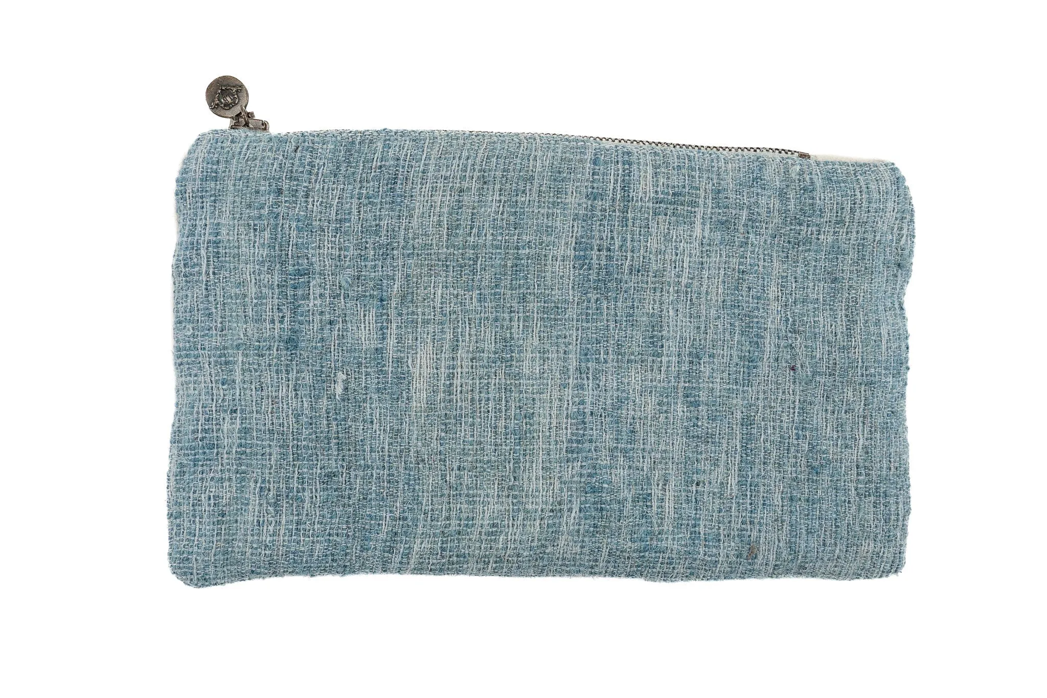 Bag: Handwoven wool, interior handwoven antique hemp lining - BG72
