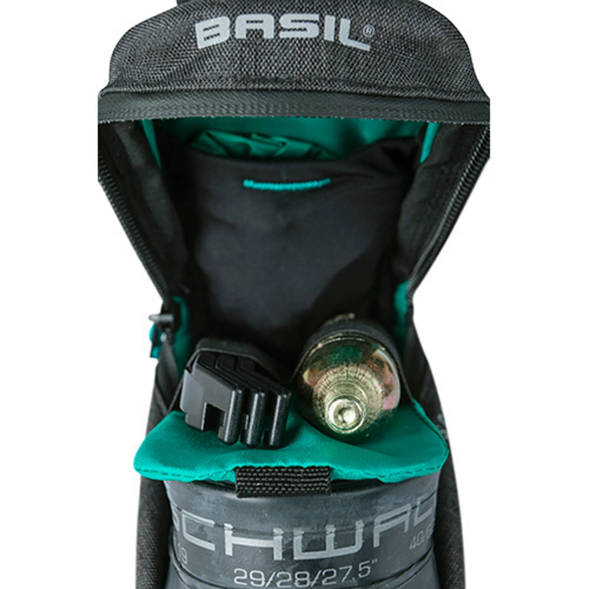 Basil Discovery 365D Saddle Bag Med 1L Black Melee