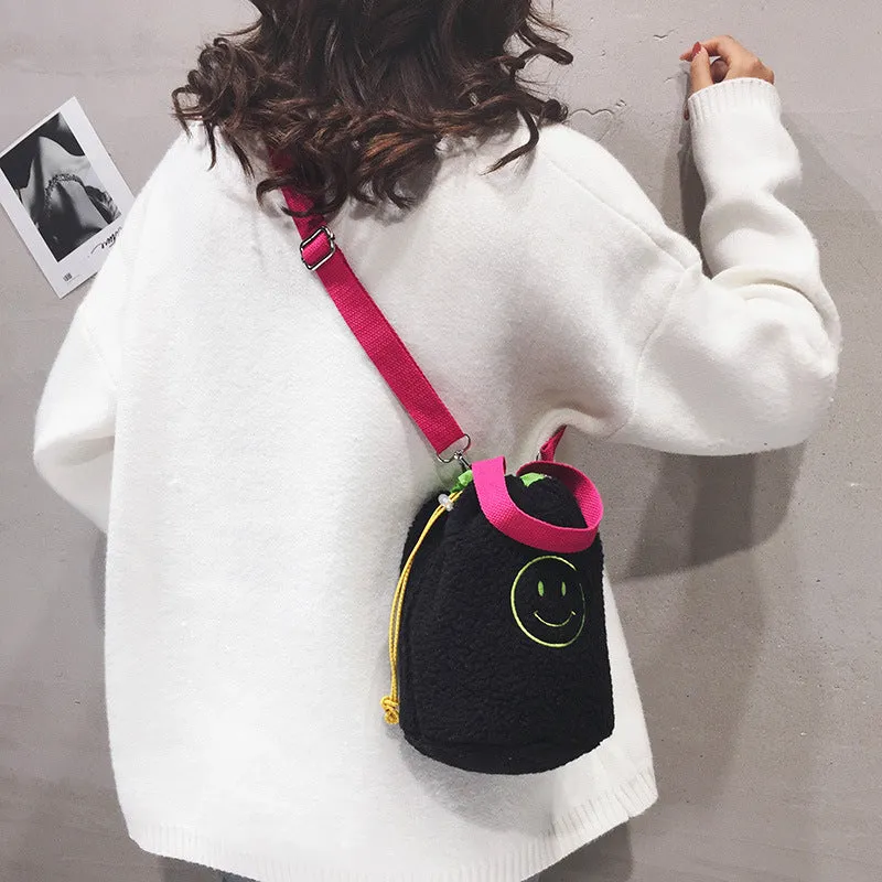 Beautiful Classy Cute Simple Smiley Face Shoulder Bags
