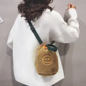 Beautiful Classy Cute Simple Smiley Face Shoulder Bags