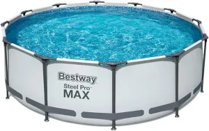 Bestway 12' X 39.5"/3.66M X 1.00M Pool Set (Contents:Pool, Filter Pump(220-240V), Compatible with Cartridge 58094(Ⅱ)220-240V)