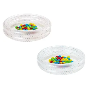 Bestway Φ36" X H8"/Φ91CM X H20CM Splash & Play Ball Pit Play Pool (Contents:1 pool, 50 play balls, repair patch)
