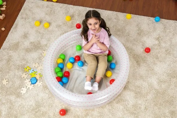 Bestway Φ36" X H8"/Φ91CM X H20CM Splash & Play Ball Pit Play Pool (Contents:1 pool, 50 play balls, repair patch)