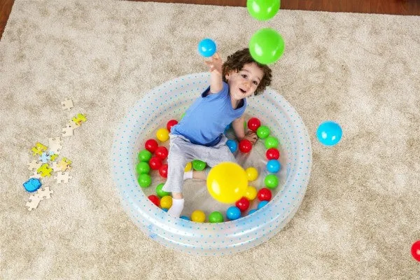 Bestway Φ36" X H8"/Φ91CM X H20CM Splash & Play Ball Pit Play Pool (Contents:1 pool, 50 play balls, repair patch)