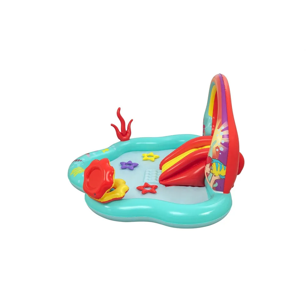 Bestway 7'3" X 6'4" X 46"/2.21M X 1.93M X 1.17M Play Center (Contents: 1 pool, 3 star rings, 6 play balls, repair patch.)