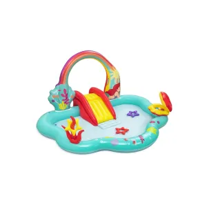 Bestway 7'3" X 6'4" X 46"/2.21M X 1.93M X 1.17M Play Center (Contents: 1 pool, 3 star rings, 6 play balls, repair patch.)