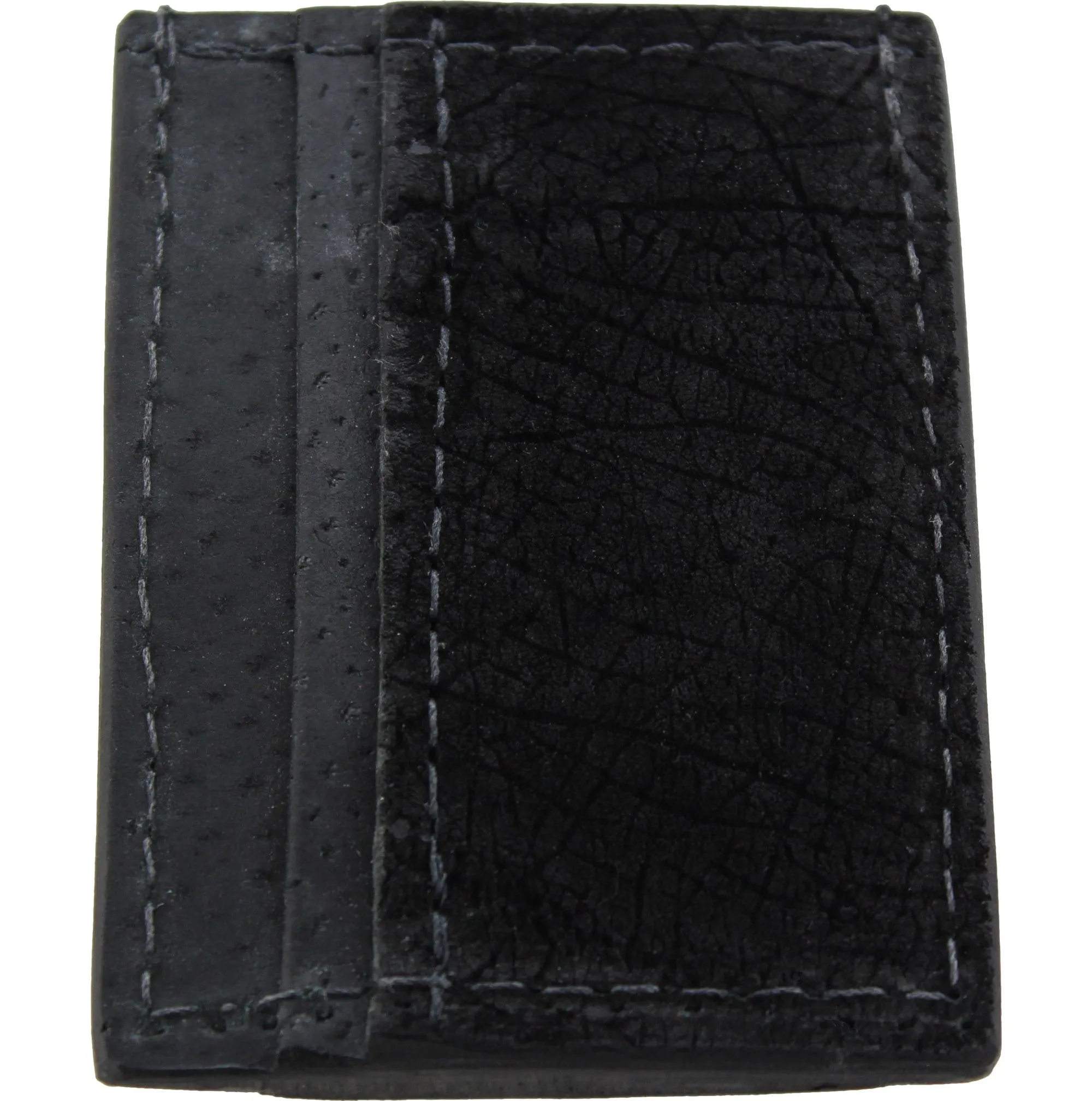 Black Hippopotamus Money Clip Wallet With Credit Card Slots
