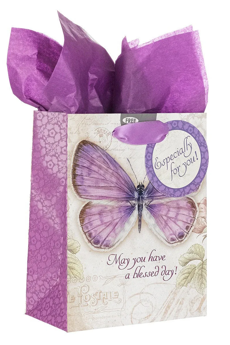 Blessed Day Butterfly Small Gift Bag