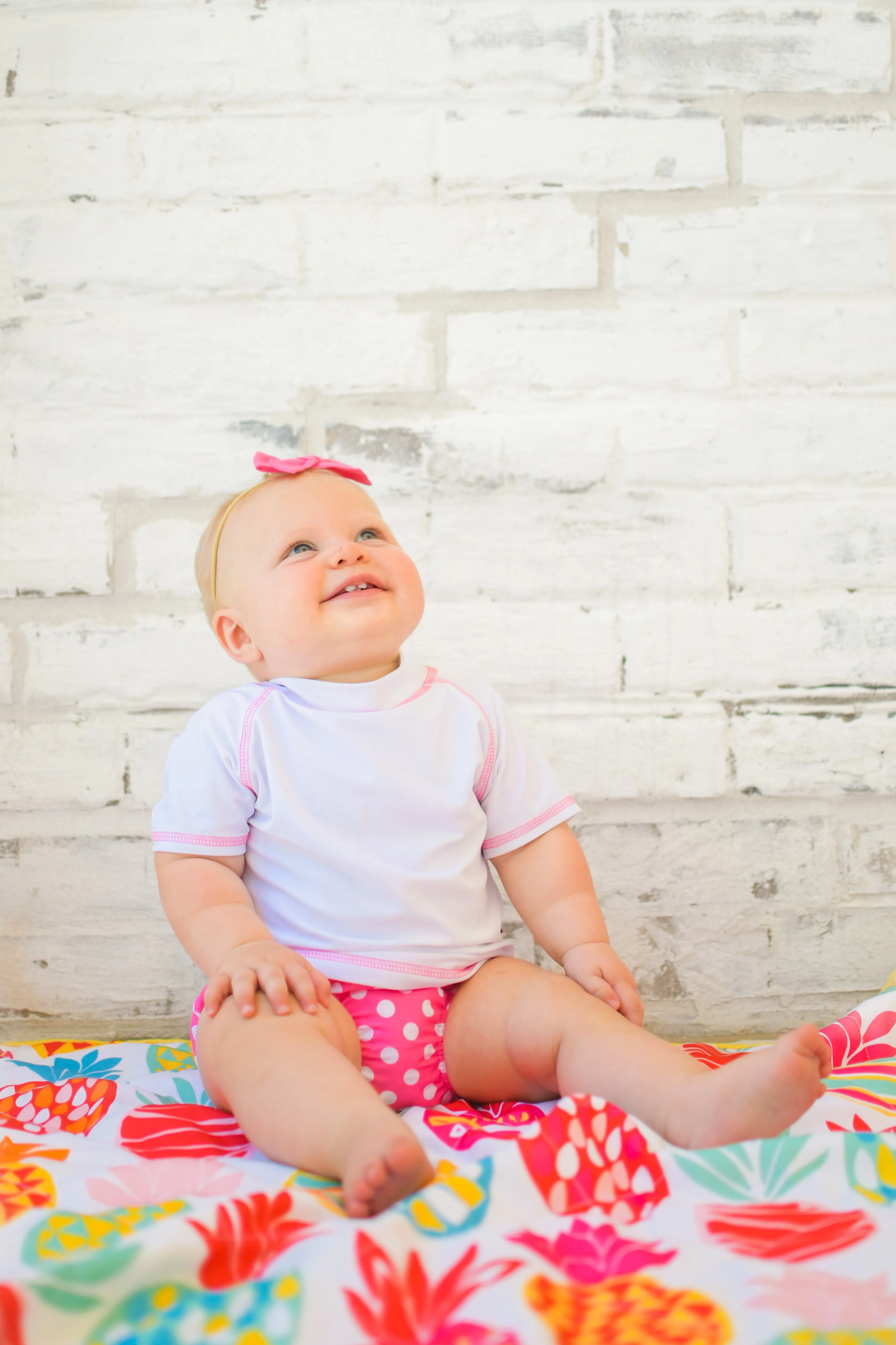 Boys and Girls Recycled Polyester UPF 50  Swim Diaper Cover | Hearts