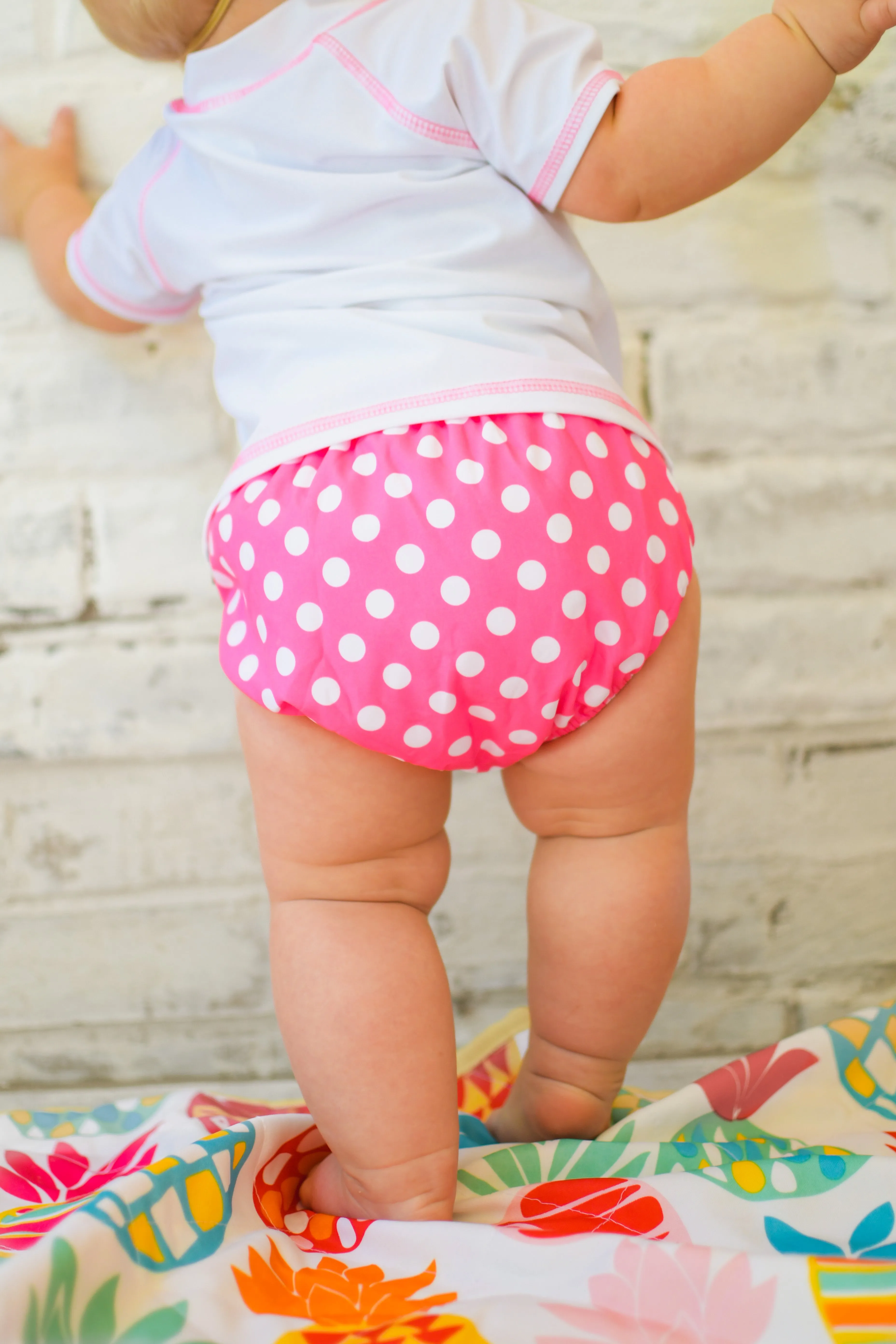 Boys and Girls Recycled Polyester UPF 50  Swim Diaper Cover | Hearts