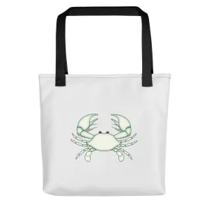 CANCER TOTE BAG - Zodiac Symbol - White Crab Graphics