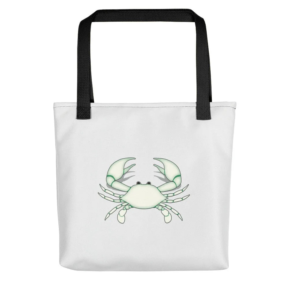 CANCER TOTE BAG - Zodiac Symbol - White Crab Graphics