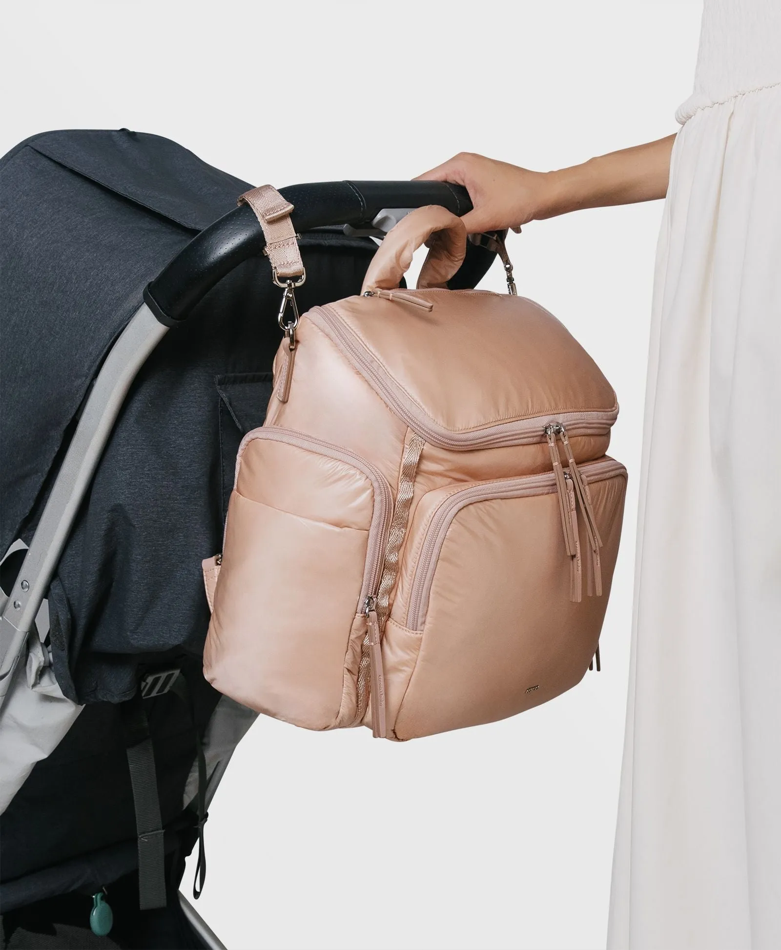 Caraa Baby Bag | Large in Blush Nylon