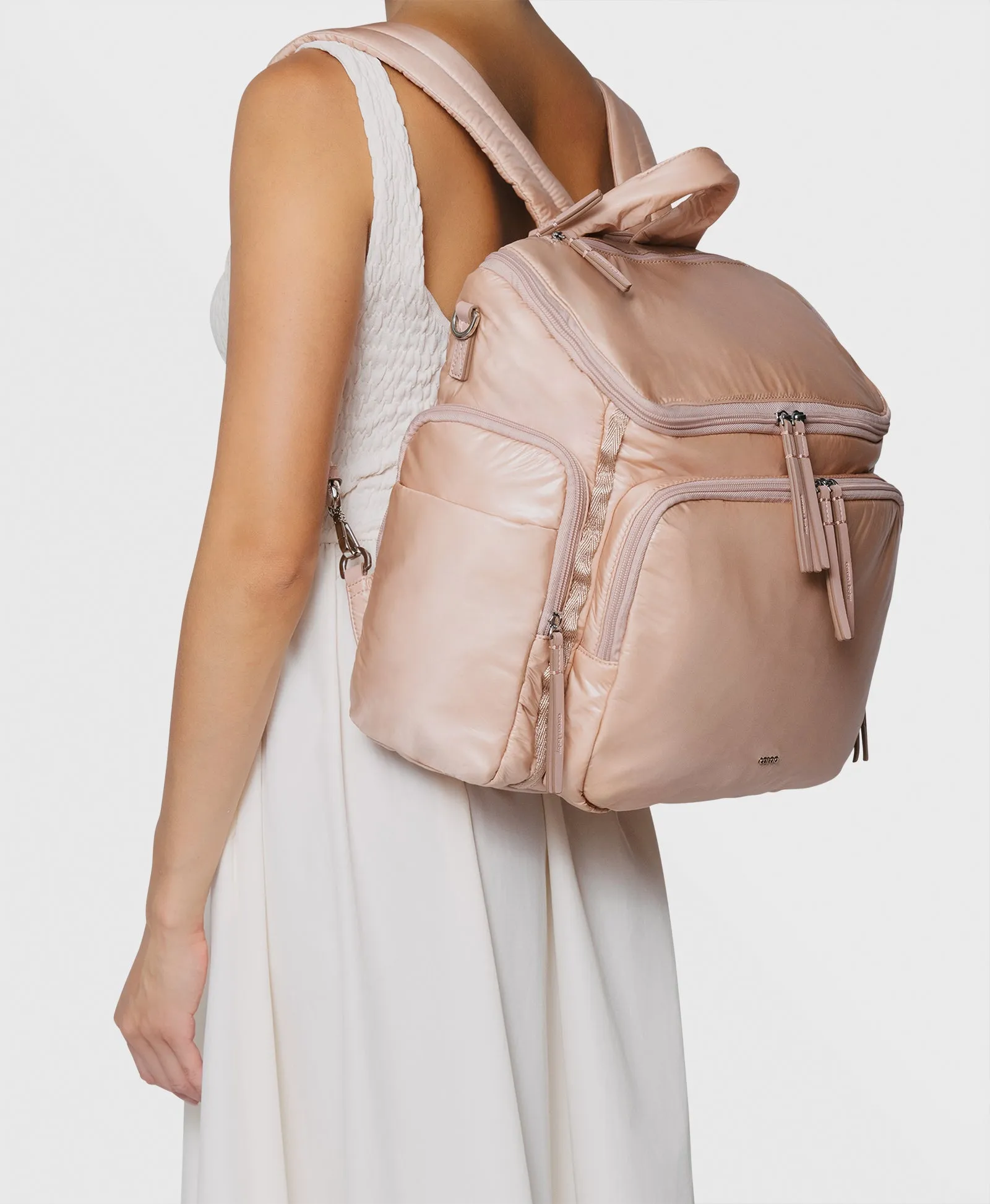 Caraa Baby Bag | Large in Blush Nylon