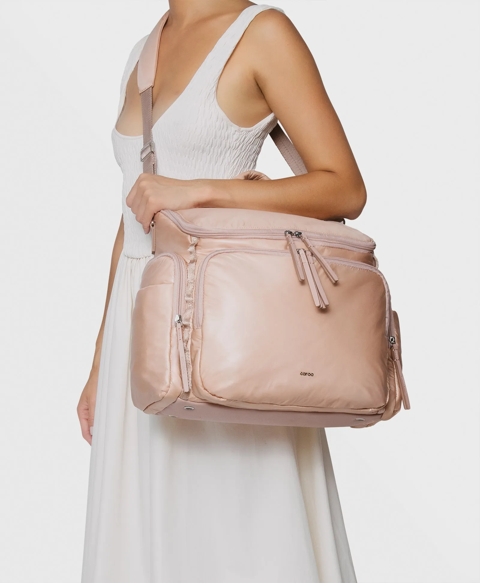 Caraa Baby Bag | Large in Blush Nylon