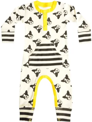 Cat & Dogma French Bulldogs Playsuit–100% Organic Cotton