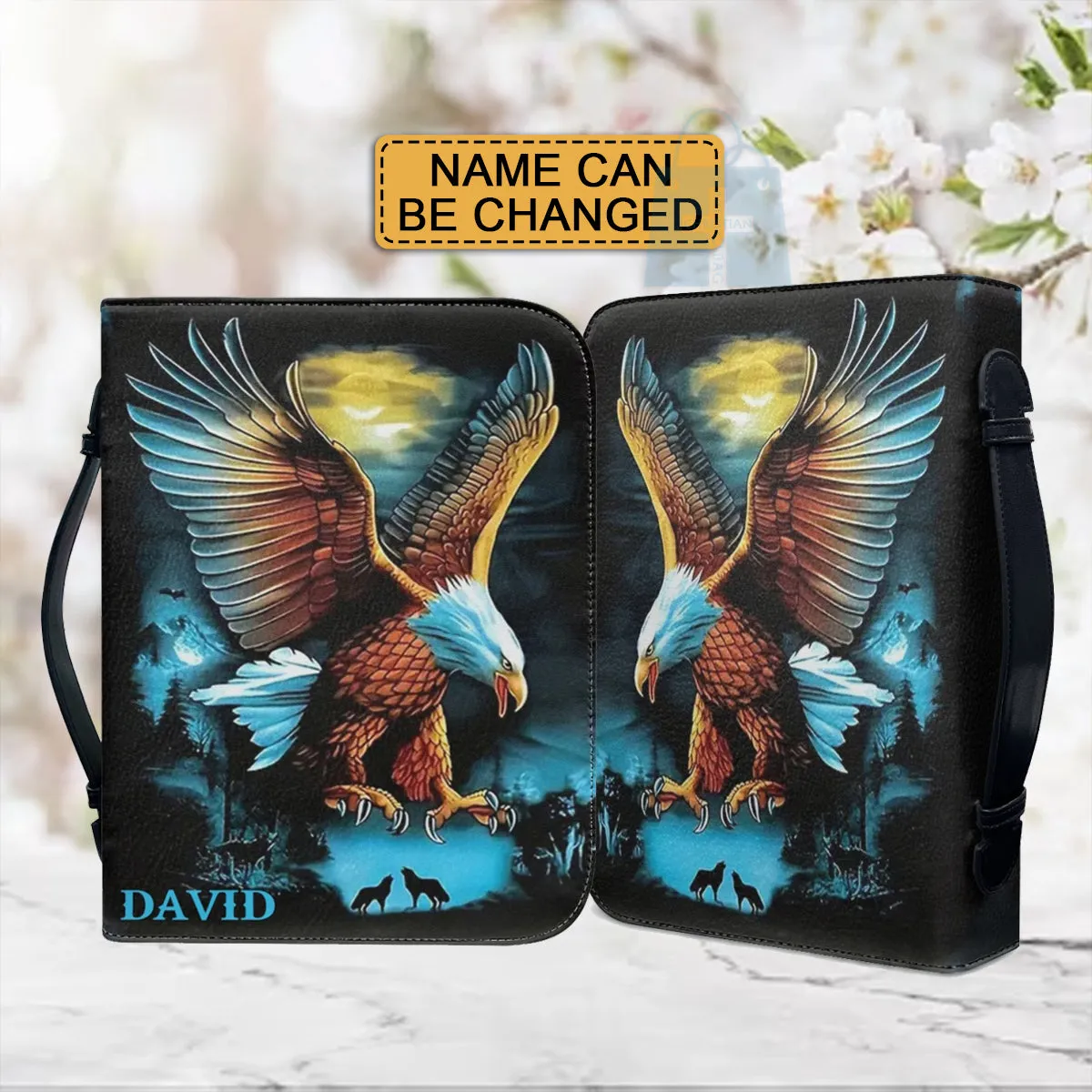 Christianartbag Bible Cover, Eagle Custom Name Bible Cover, Personalized Bible Cover, Eagle Bible Cover, Father Days Gifts, CAB01291223.