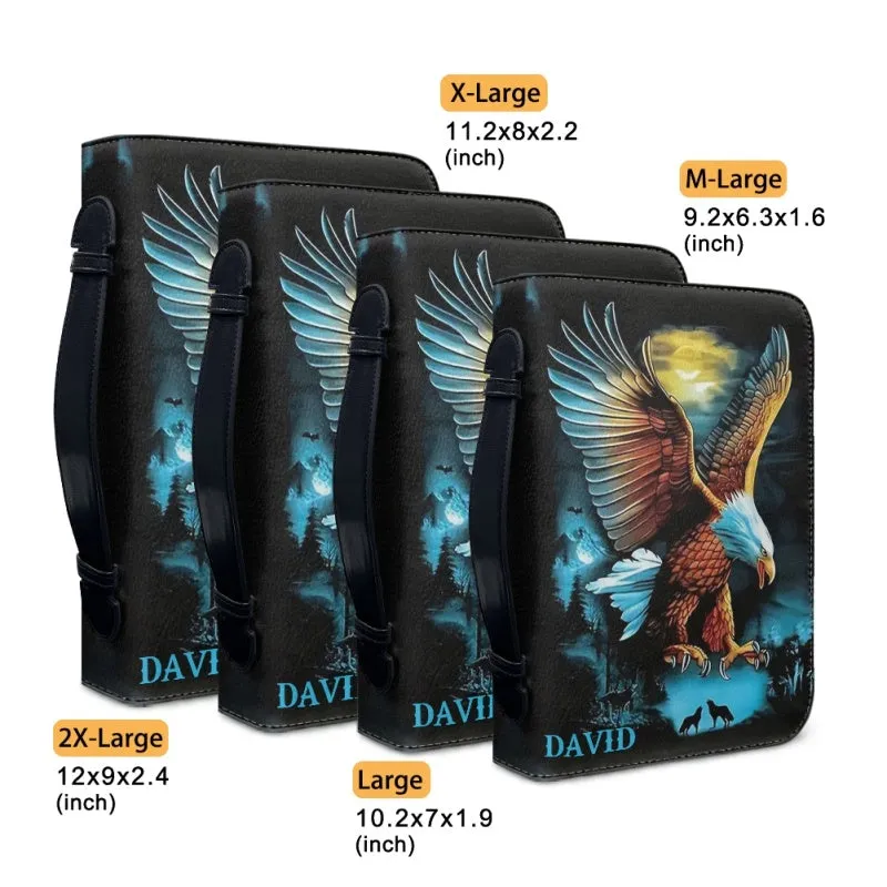 Christianartbag Bible Cover, Eagle Custom Name Bible Cover, Personalized Bible Cover, Eagle Bible Cover, Father Days Gifts, CAB01291223.
