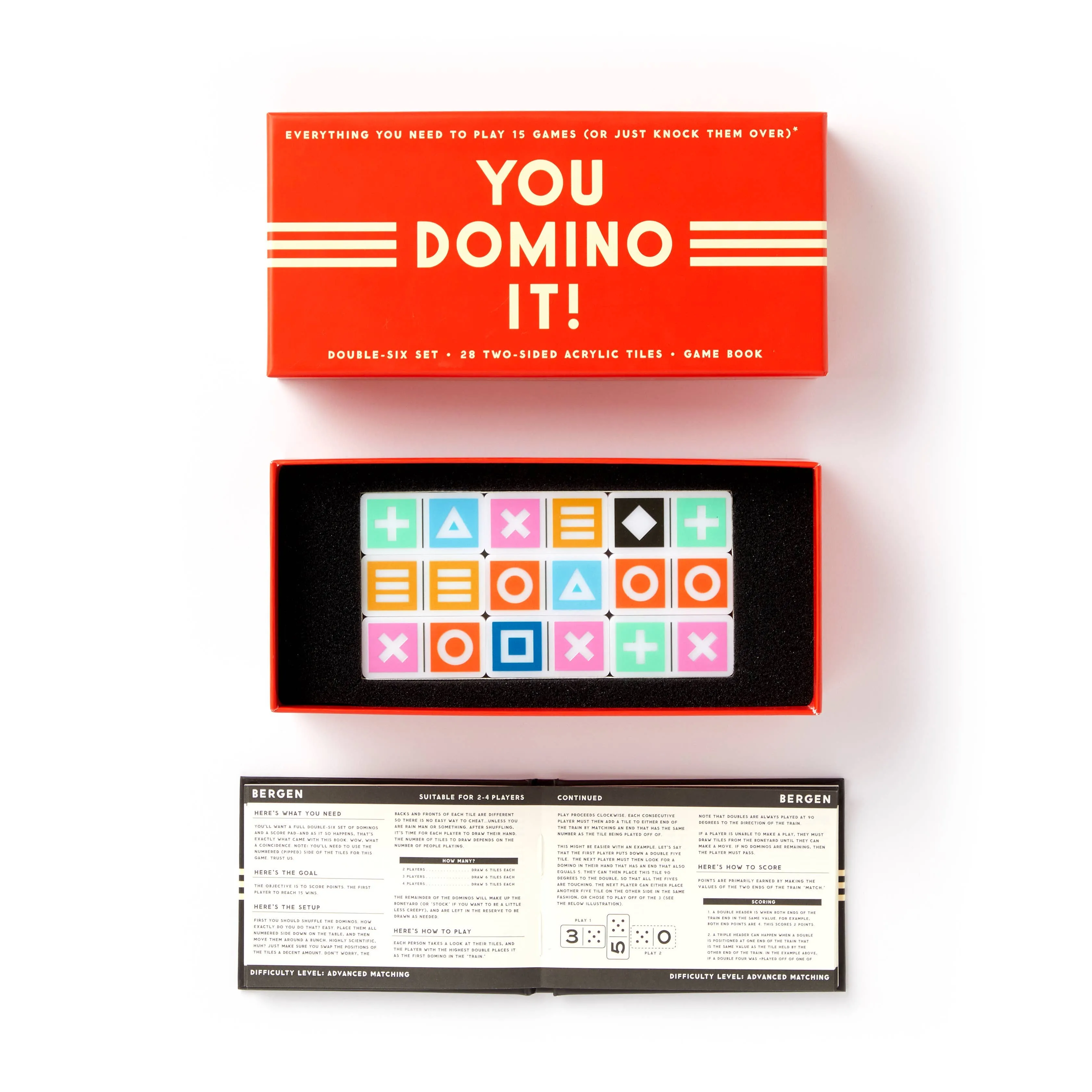 Chronicle Books - Brass Monkey You Domino It! Domino Game Set