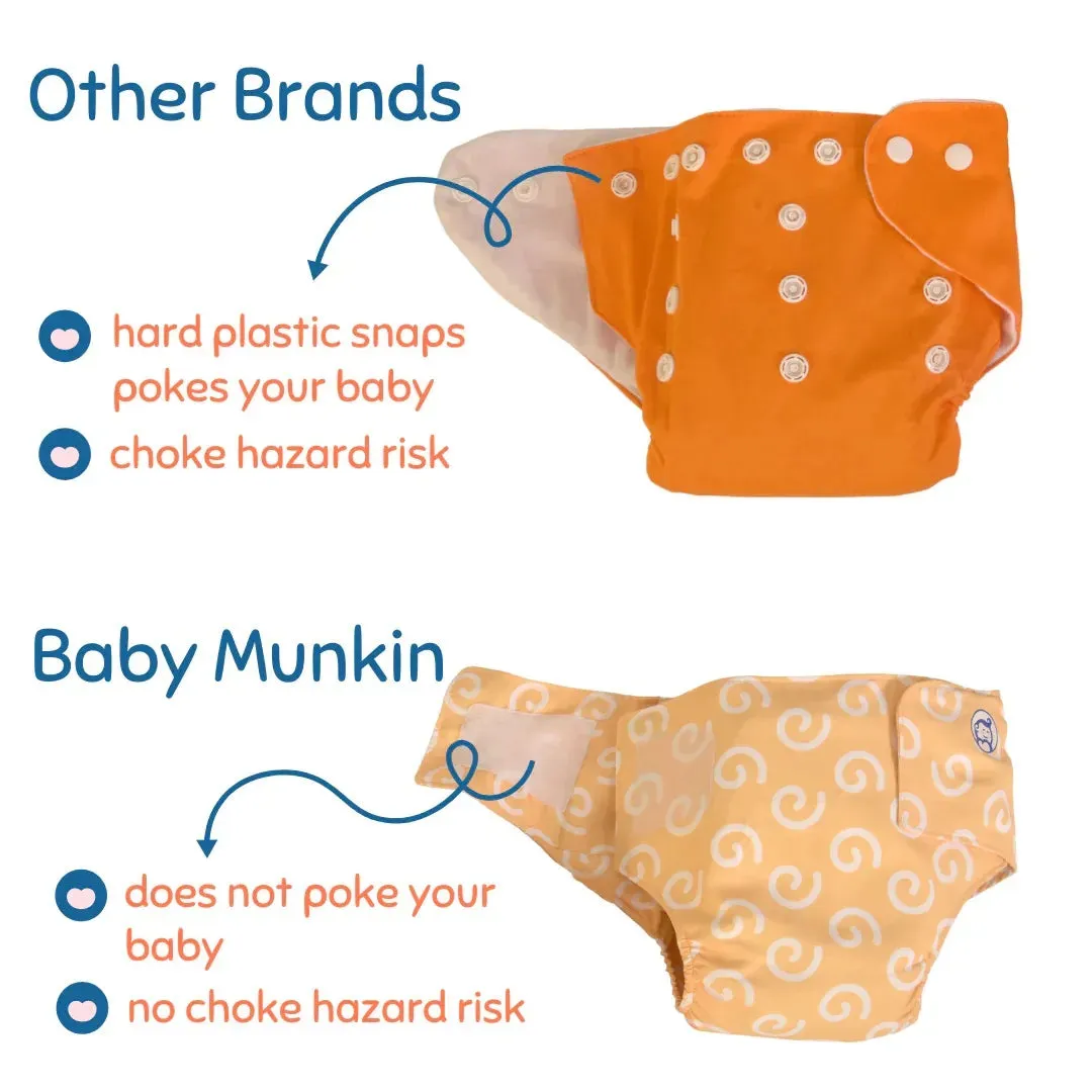 Cloth Diaper | Striper | Velcro Closure | Wrap On Style | With 2 Diaper Pads Free