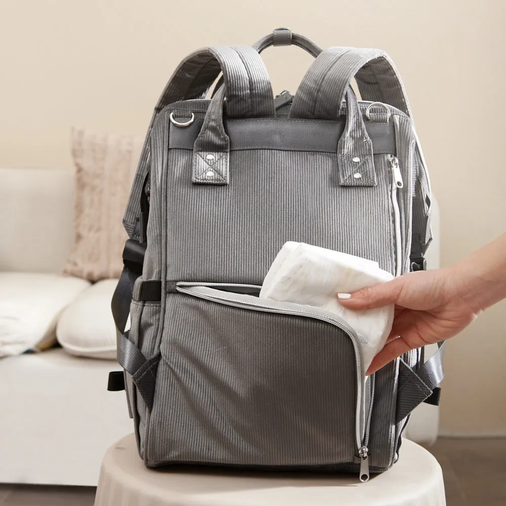 Corduroy Diaper Backpack