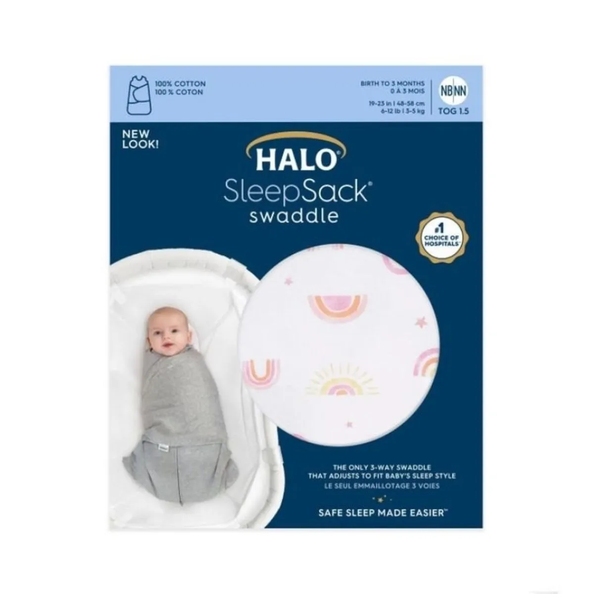 Cotton Swaddle Sleepsack 1.5 Tog