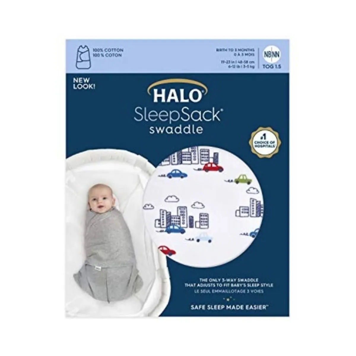 Cotton Swaddle Sleepsack 1.5 Tog