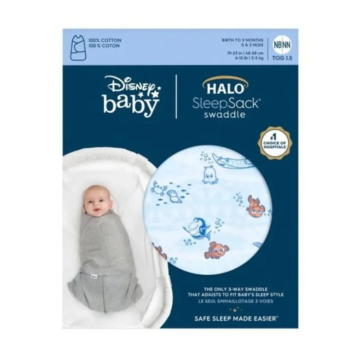 Cotton Swaddle Sleepsack 1.5 Tog
