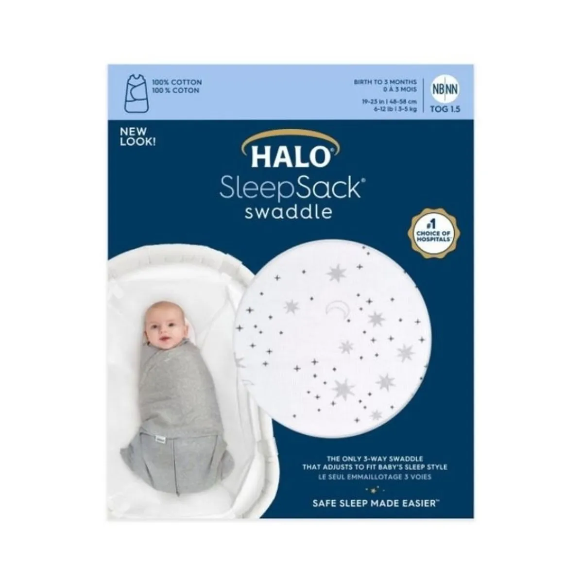 Cotton Swaddle Sleepsack 1.5 Tog