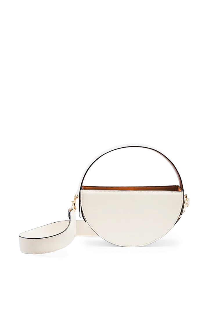 Crescent Vegan Leather Shoulder Bag