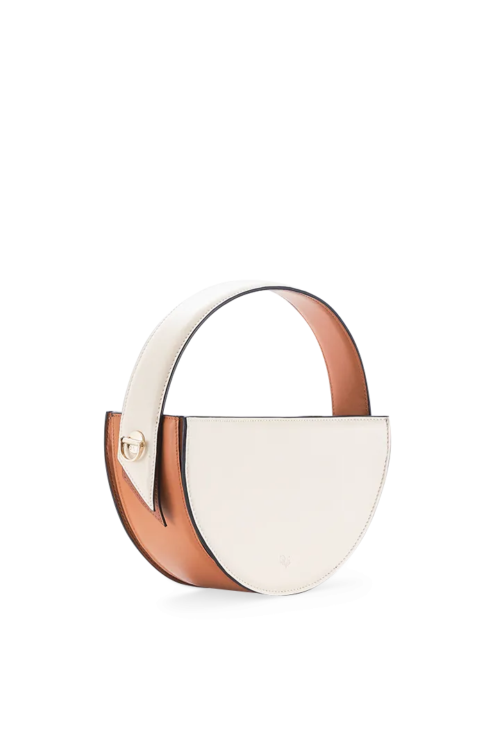 Crescent Vegan Leather Shoulder Bag