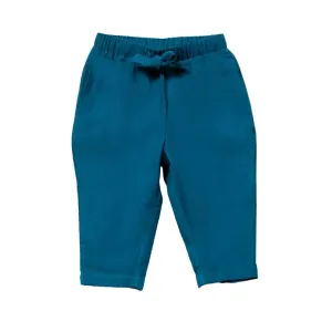 Deep Blue Corduroy Pull On Trousers