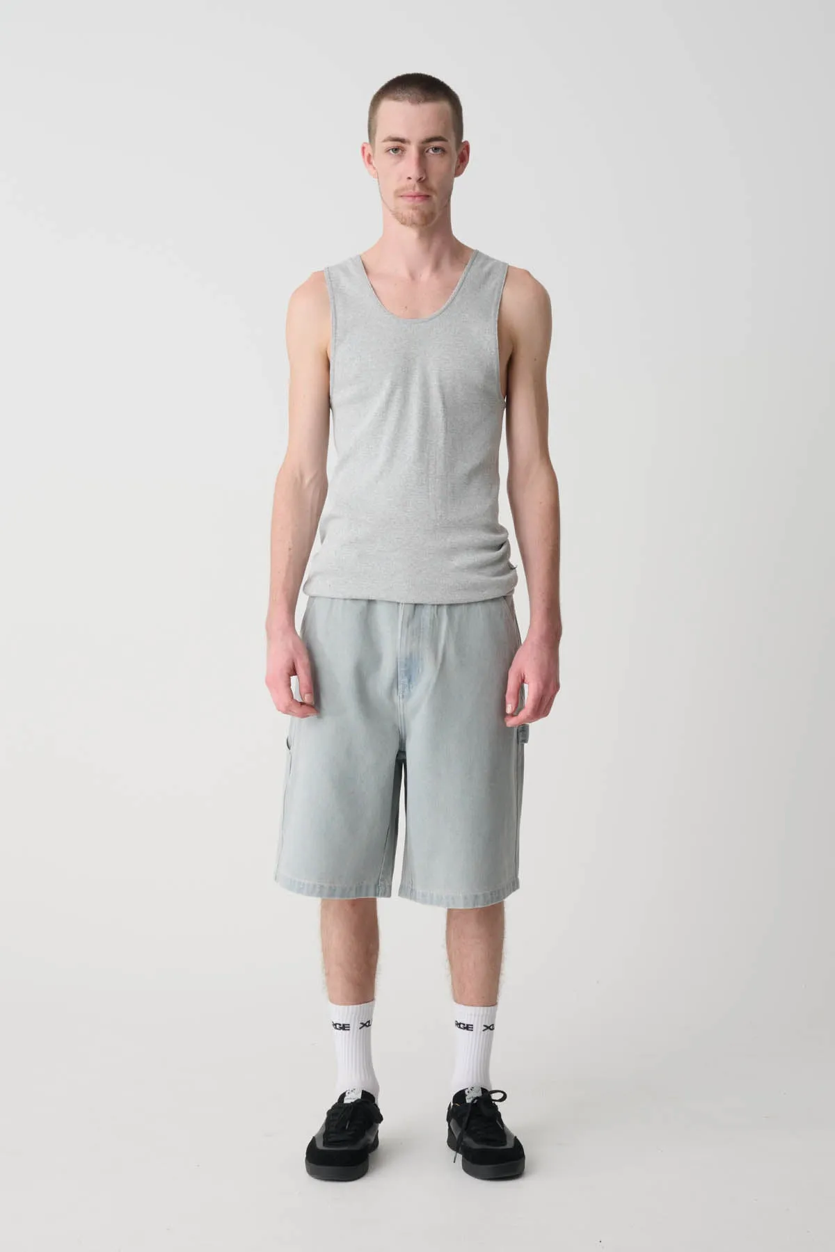 DENIM WORK SHORT - ARCTIC BLUE