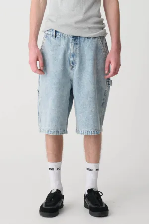 DENIM WORK SHORT - BLEACH INDIGO