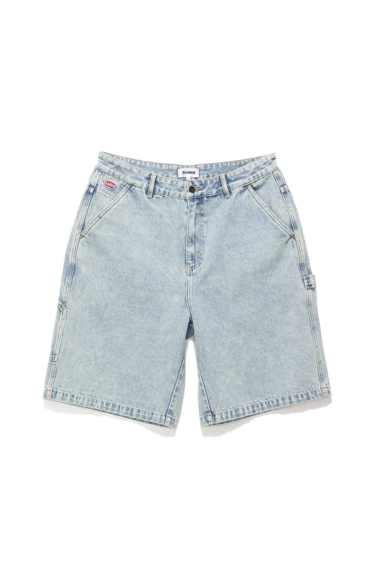 DENIM WORK SHORT - BLEACH INDIGO