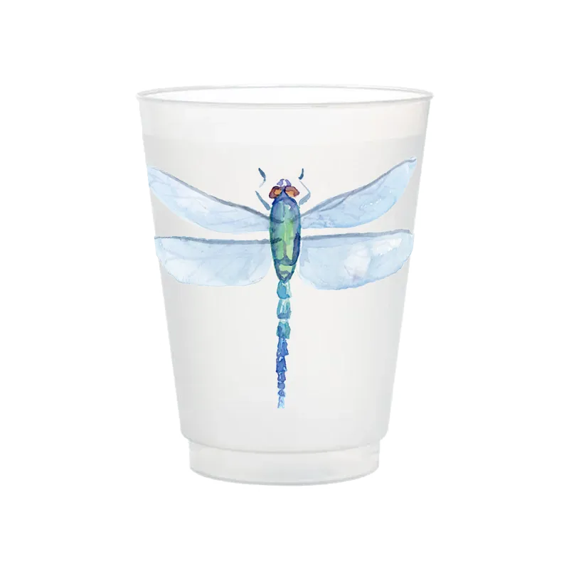Dragonfly Frosted Cups | Set of 6