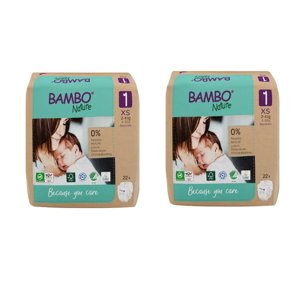 Eco-Friendly Diapers (Size 1, 2-5kgs)