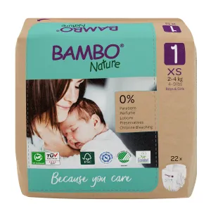 Eco-Friendly Diapers (Size 1, 2-5kgs)