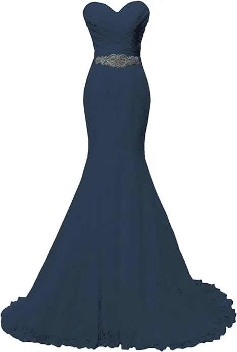 Elegant Mermaid Bridal Gown Sweetheart Lace up Back Wedding Dresses