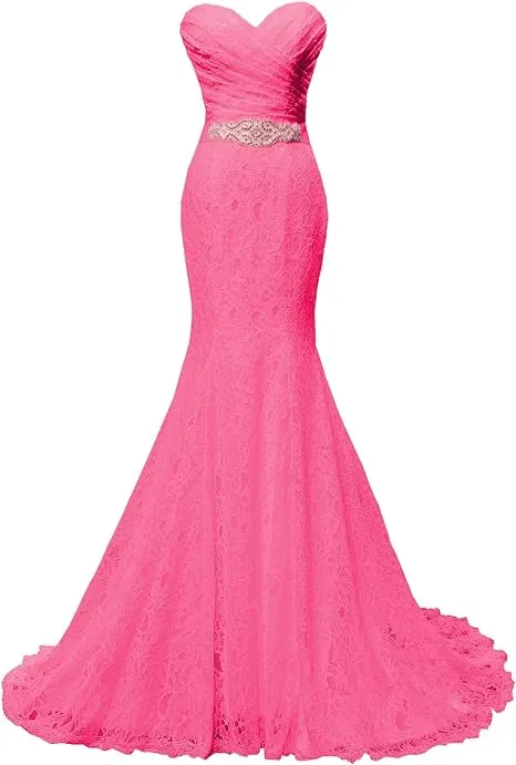 Elegant Mermaid Bridal Gown Sweetheart Lace up Back Wedding Dresses