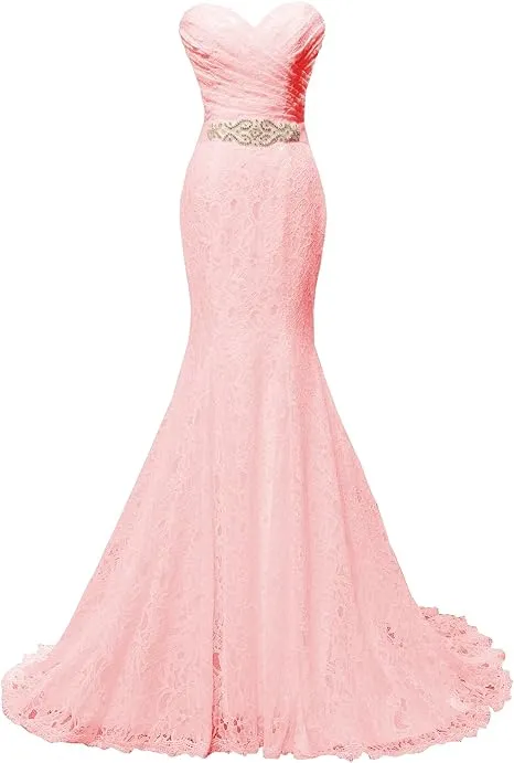 Elegant Mermaid Bridal Gown Sweetheart Lace up Back Wedding Dresses