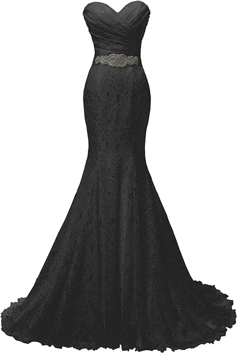Elegant Mermaid Bridal Gown Sweetheart Lace up Back Wedding Dresses