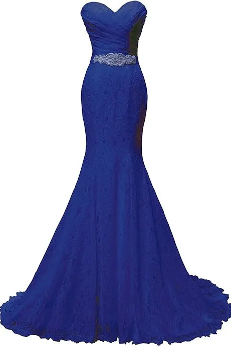 Elegant Mermaid Bridal Gown Sweetheart Lace up Back Wedding Dresses
