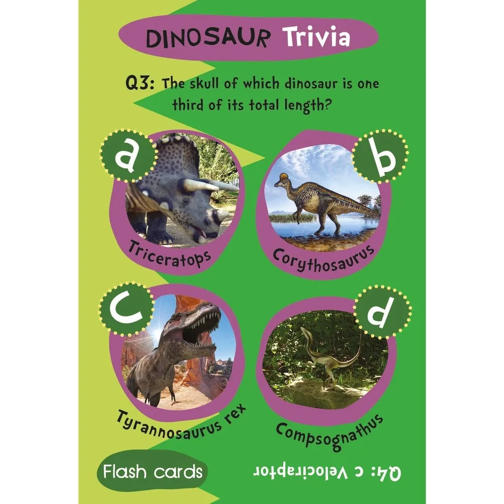 Flash Cards - Dinosaur Trivia