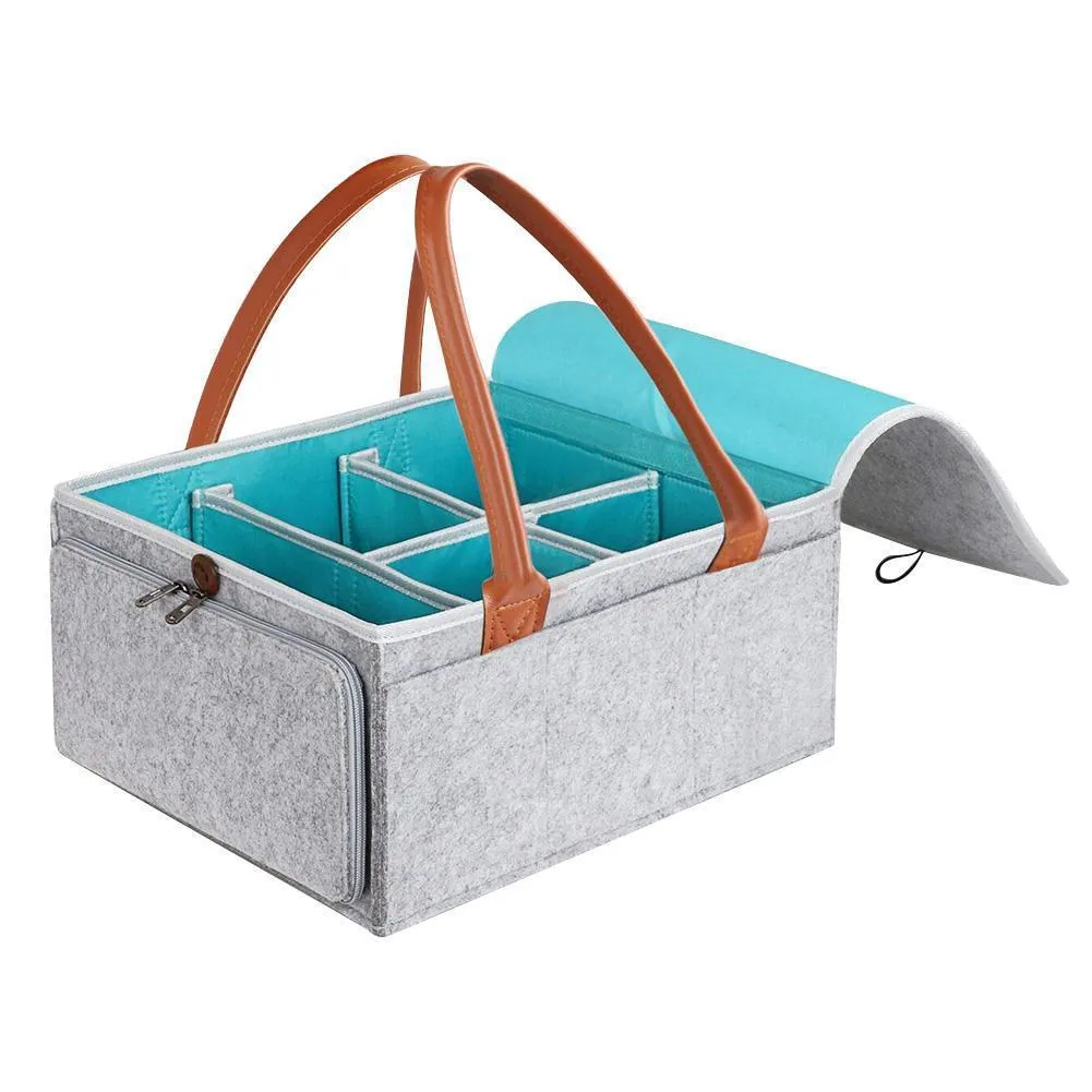 Fold-able Baby Diaper Receptacle