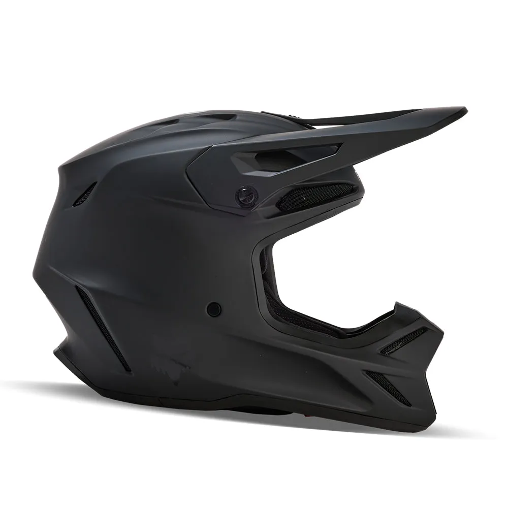 FOX YOUTH V3 SOLID HELMET [MATTE BLACK]
