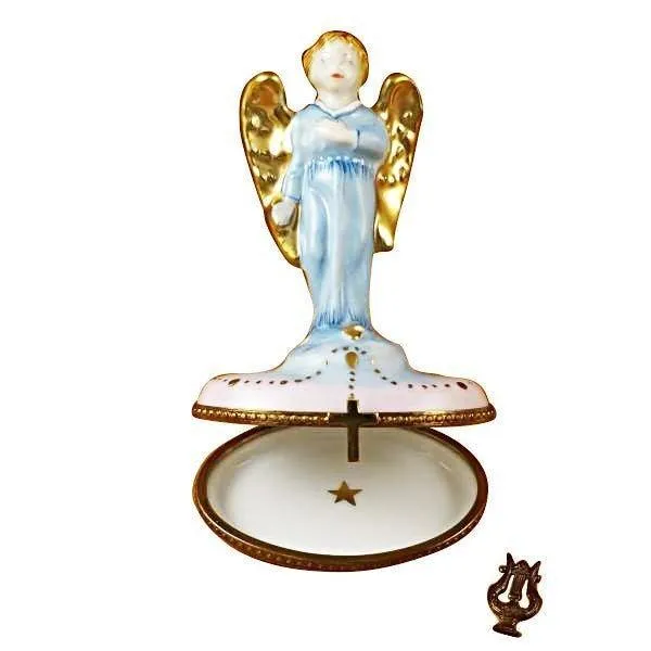Gabriel Angel with Harp limoges box