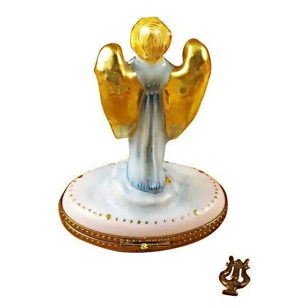 Gabriel Angel with Harp limoges box