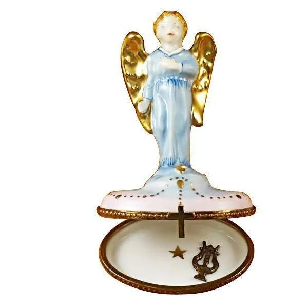 Gabriel Angel with Harp limoges box